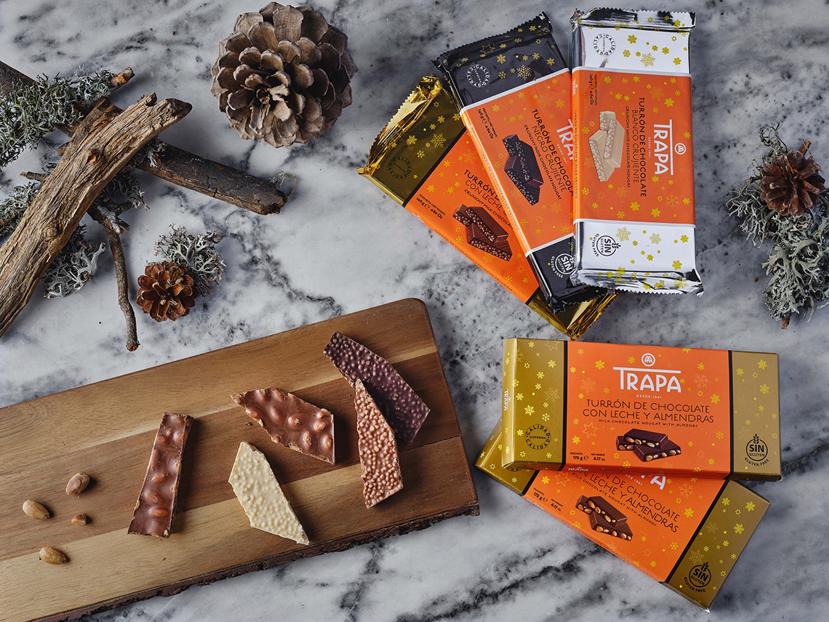 ESTA NAVIDAD, LOS TURRONES DE CHOCOLATES TRAPA LLEGAN A ANDALUCÍA DE LA MANO DE GRUPO MAS