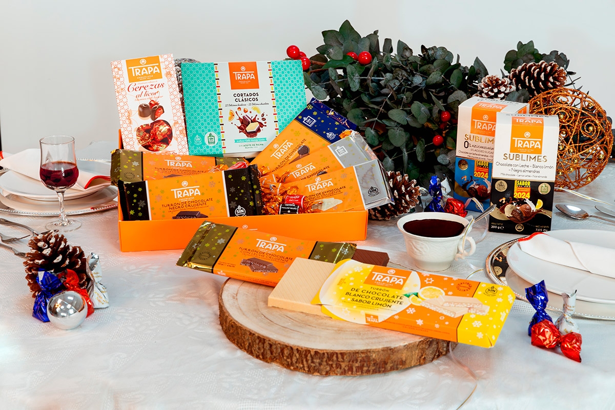 LAS NAVIDADES MÁS BLANCAS, DULCES  Y FELICES CON CHOCOLATES TRAPA