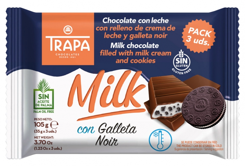 Trapamilk con galleta Noir