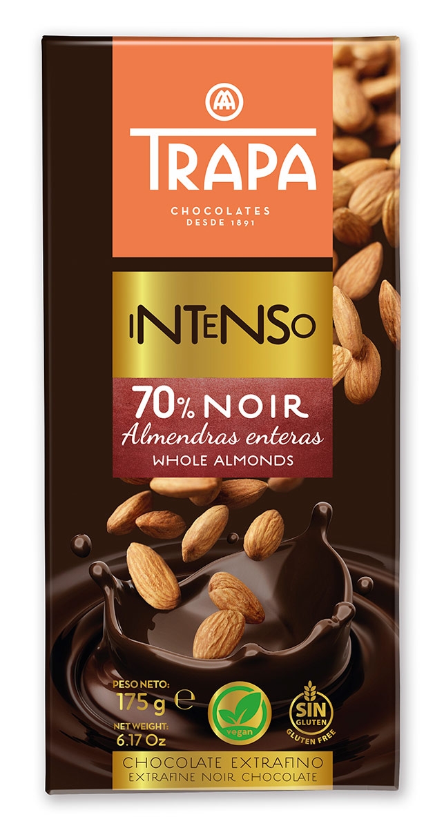 Intenso Noir 70% almendra